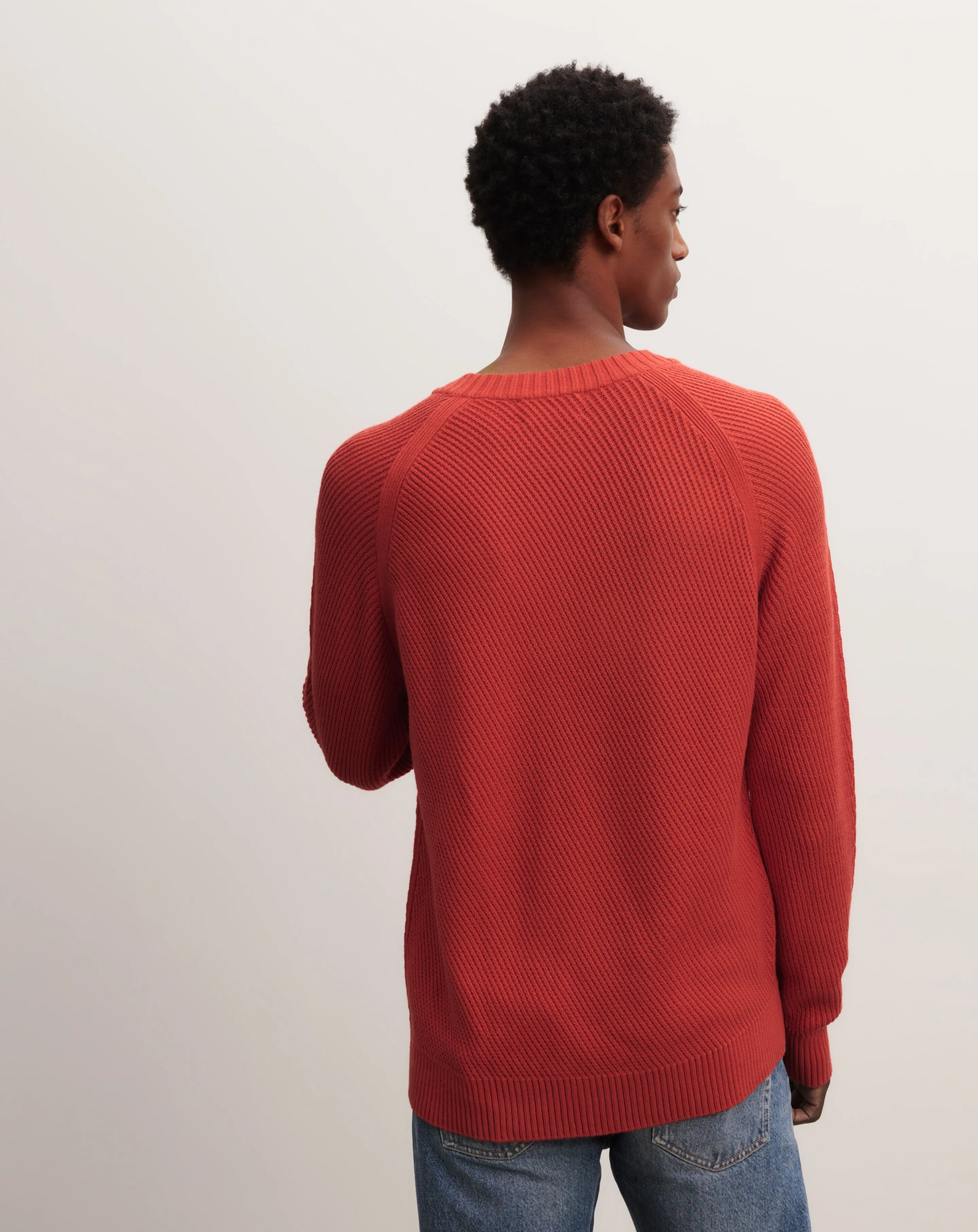 Ribbed round neck pullover Eric Bompard