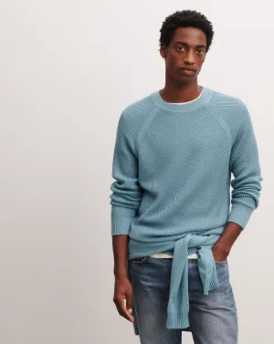 Ribbed round neck pullover Eric Bompard
