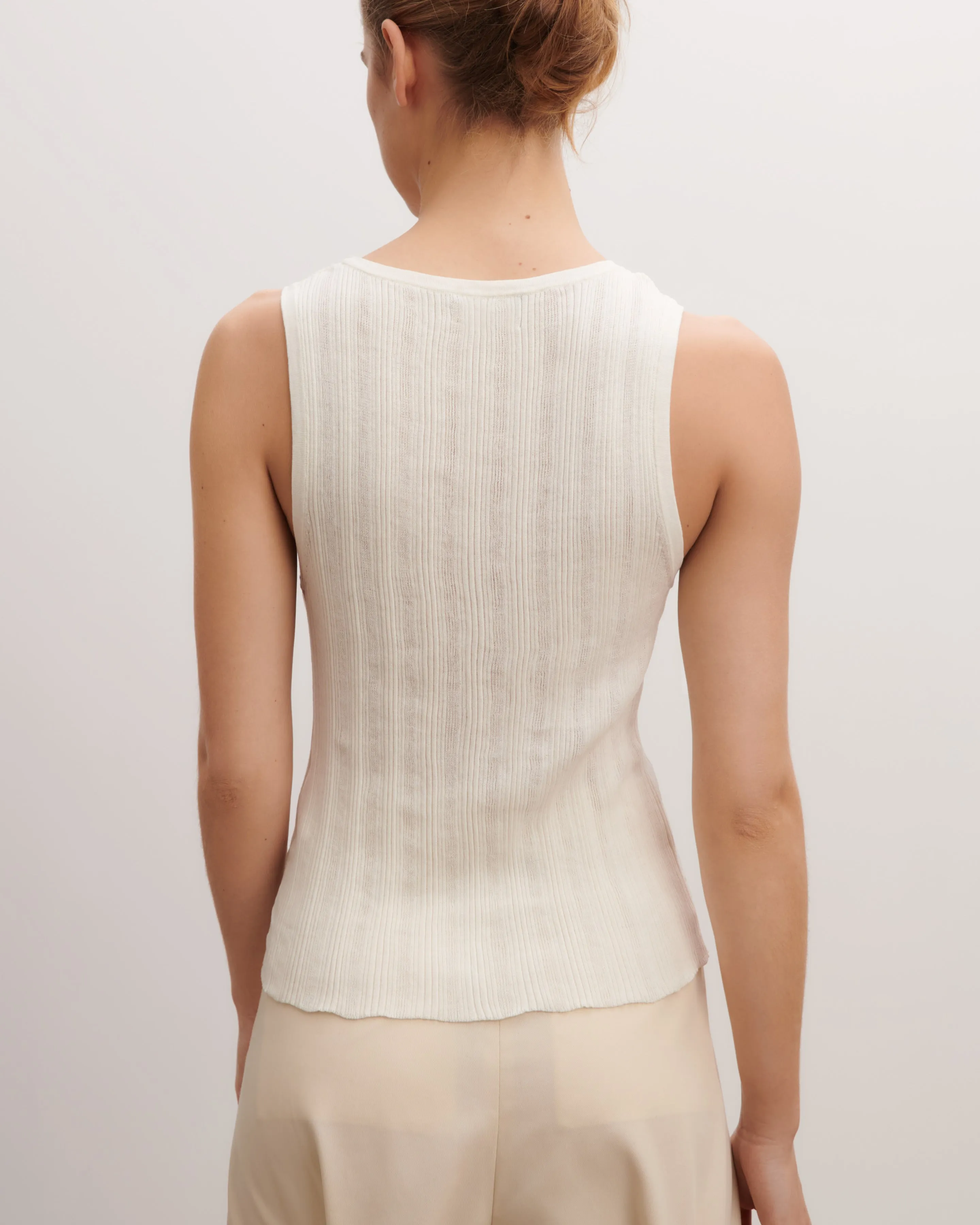 Ribbed tank top Eric Bompard
