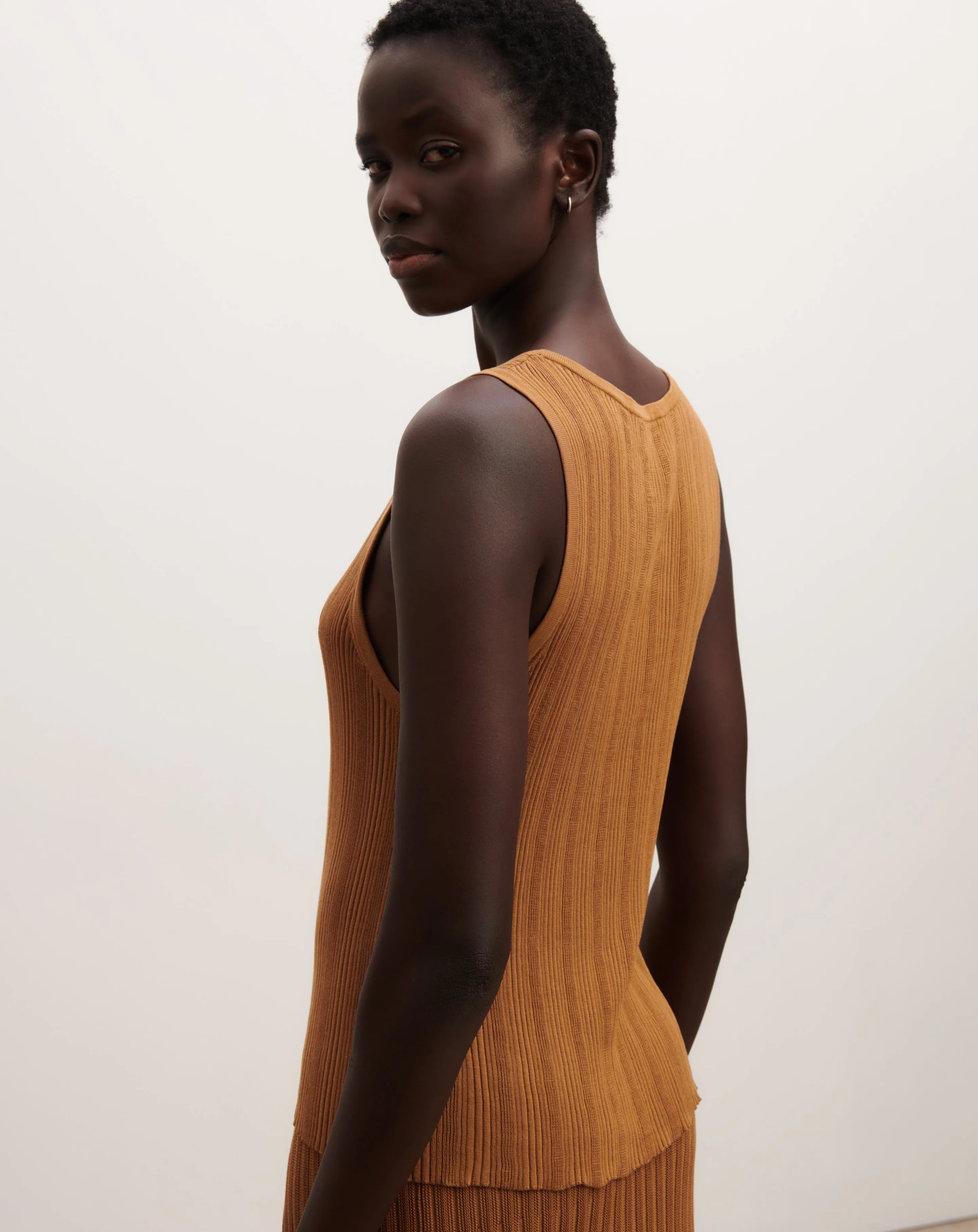 Ribbed tank top Eric Bompard