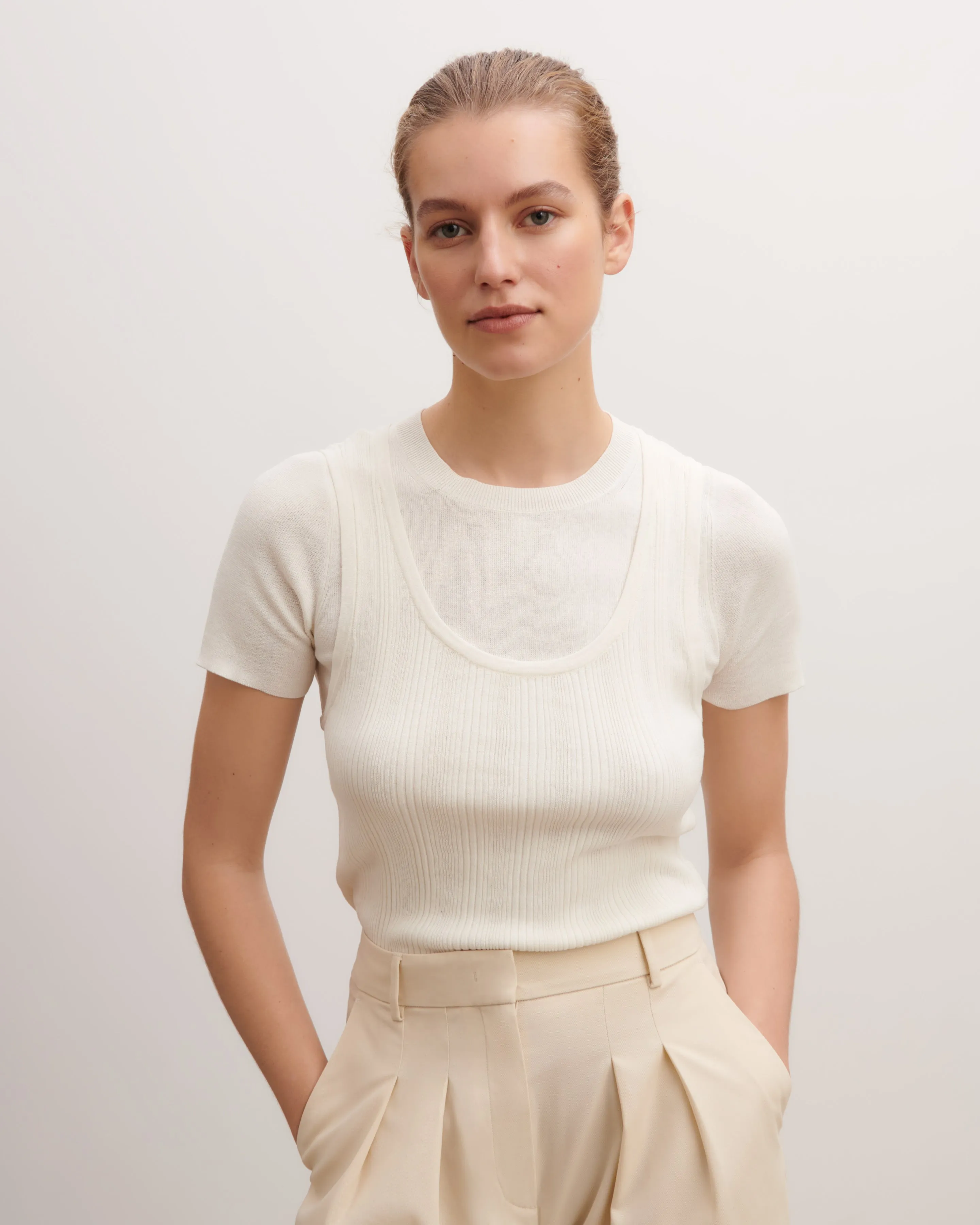 Ribbed tank top Eric Bompard