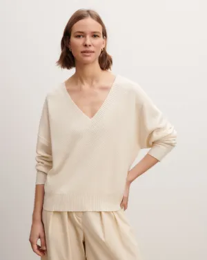 Ribbed V-neck pullover Eric Bompard