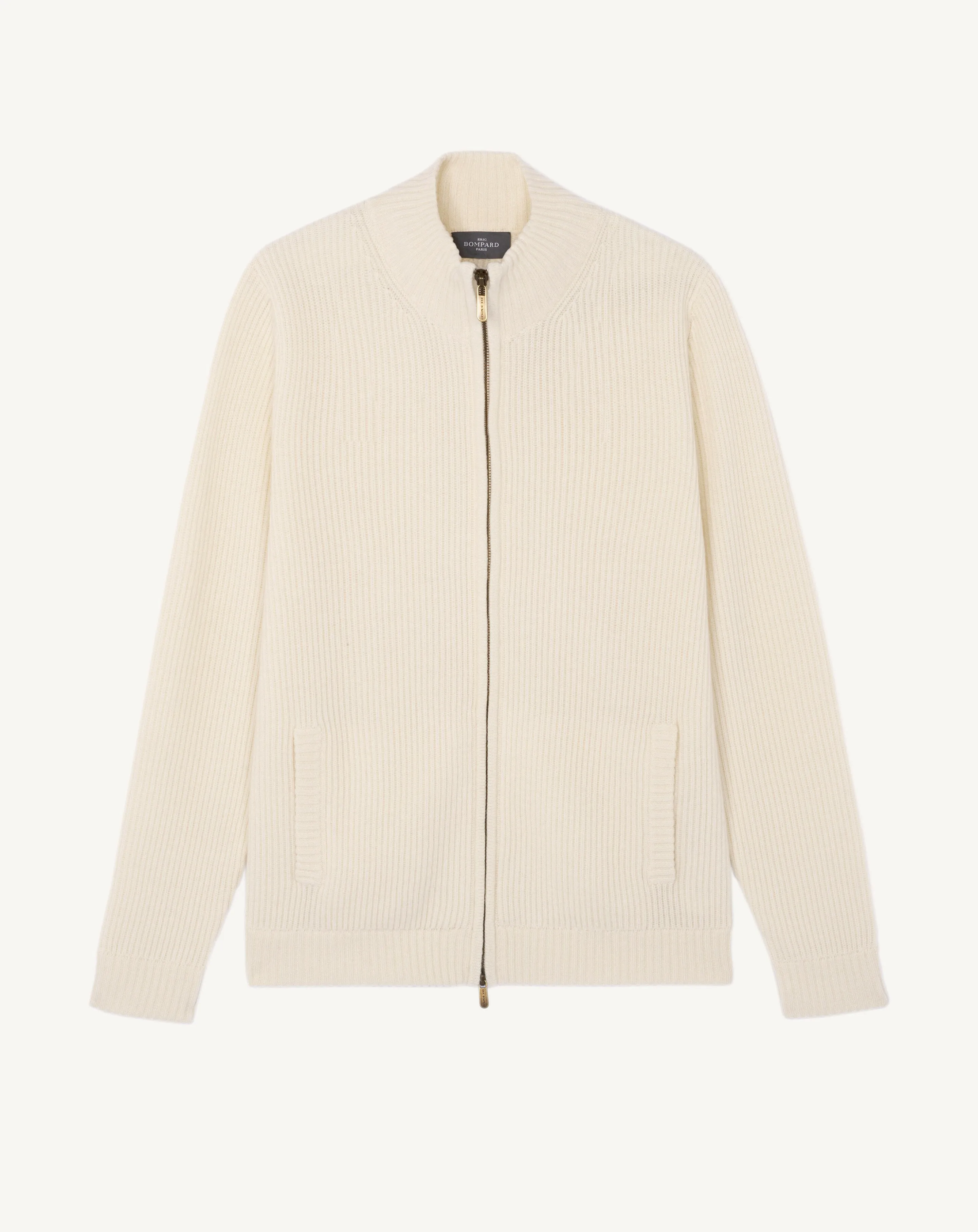 Ribbed zip-up cardigan Eric Bompard