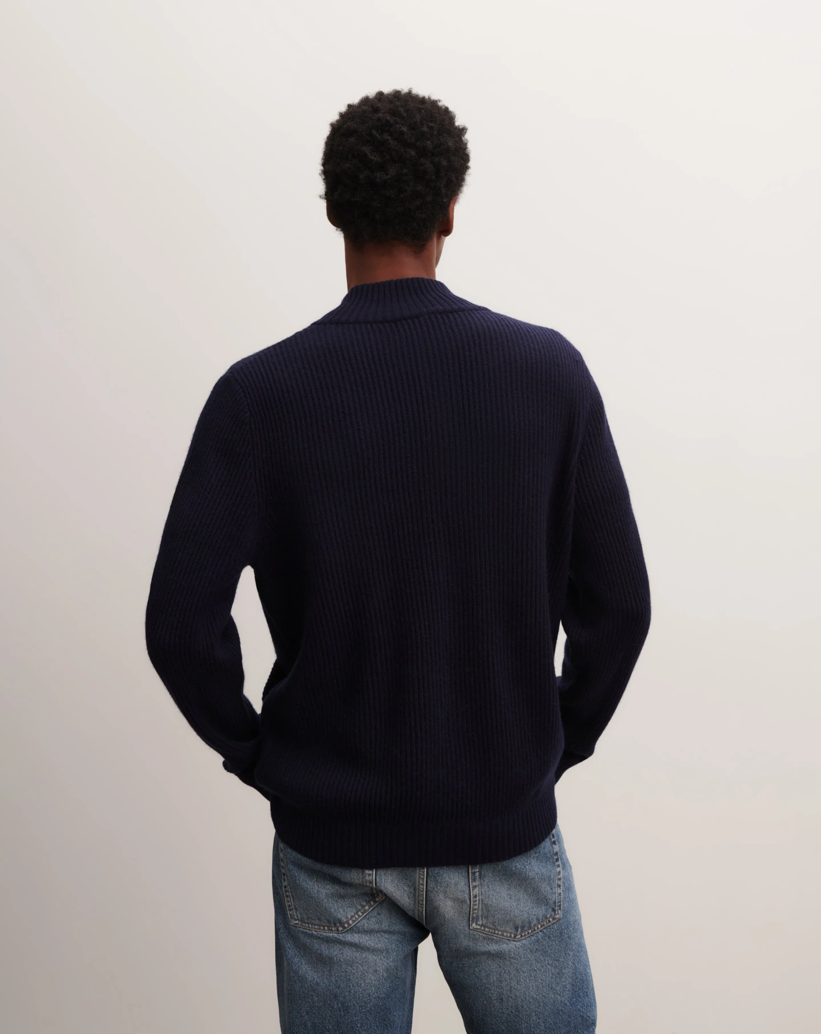 Ribbed zip-up cardigan Eric Bompard