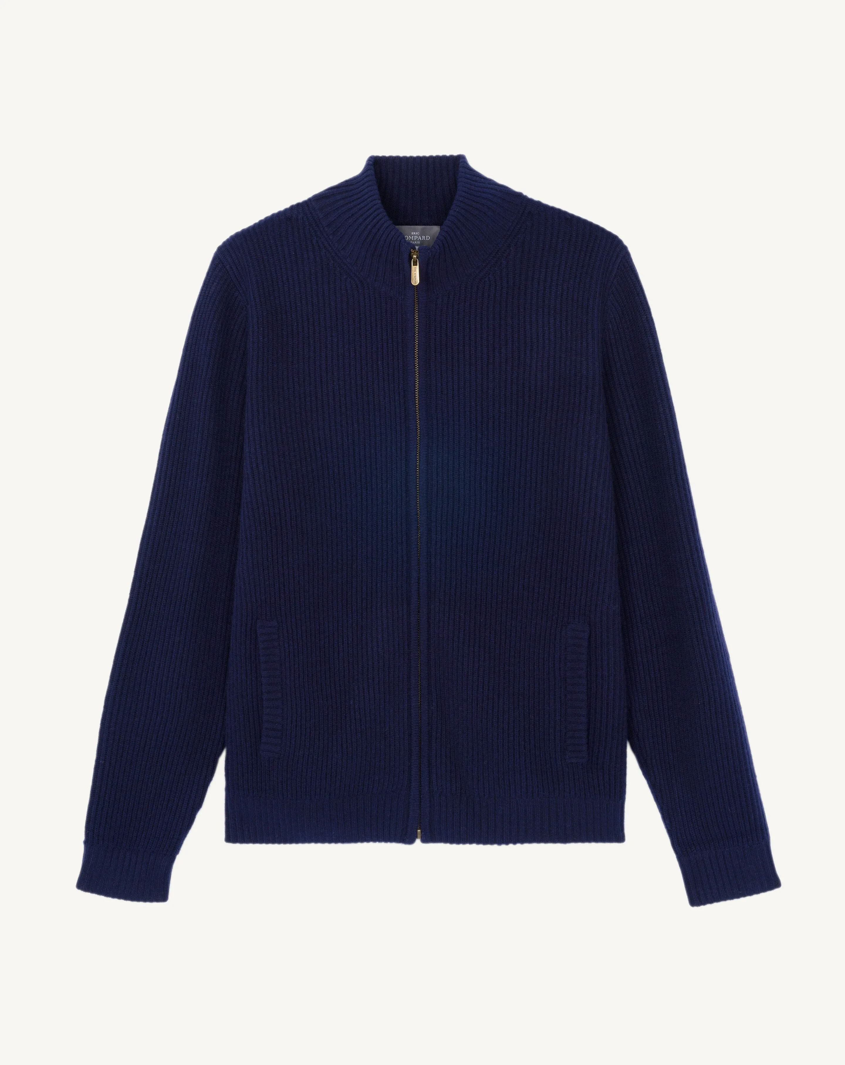 Ribbed zip-up cardigan Eric Bompard