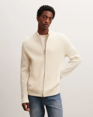 Ribbed zip-up cardigan Eric Bompard