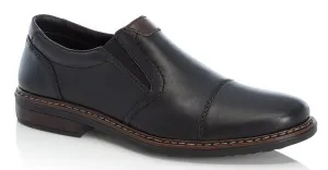 Rieker 17659-00 Mens Leather Slip On Shoe