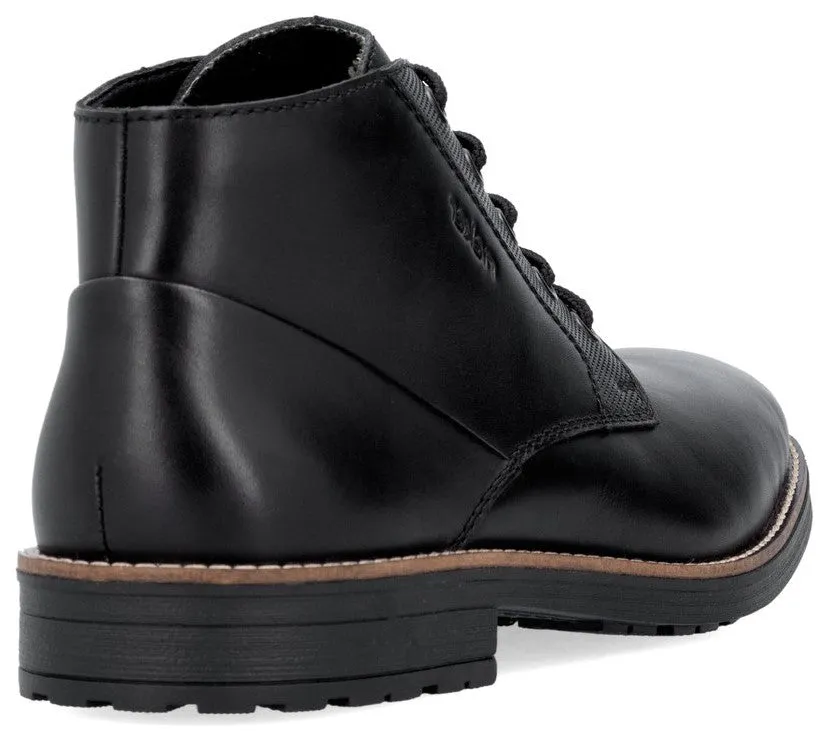 Rieker 33207-00 Mens Leather Lace Up Ankle Boot