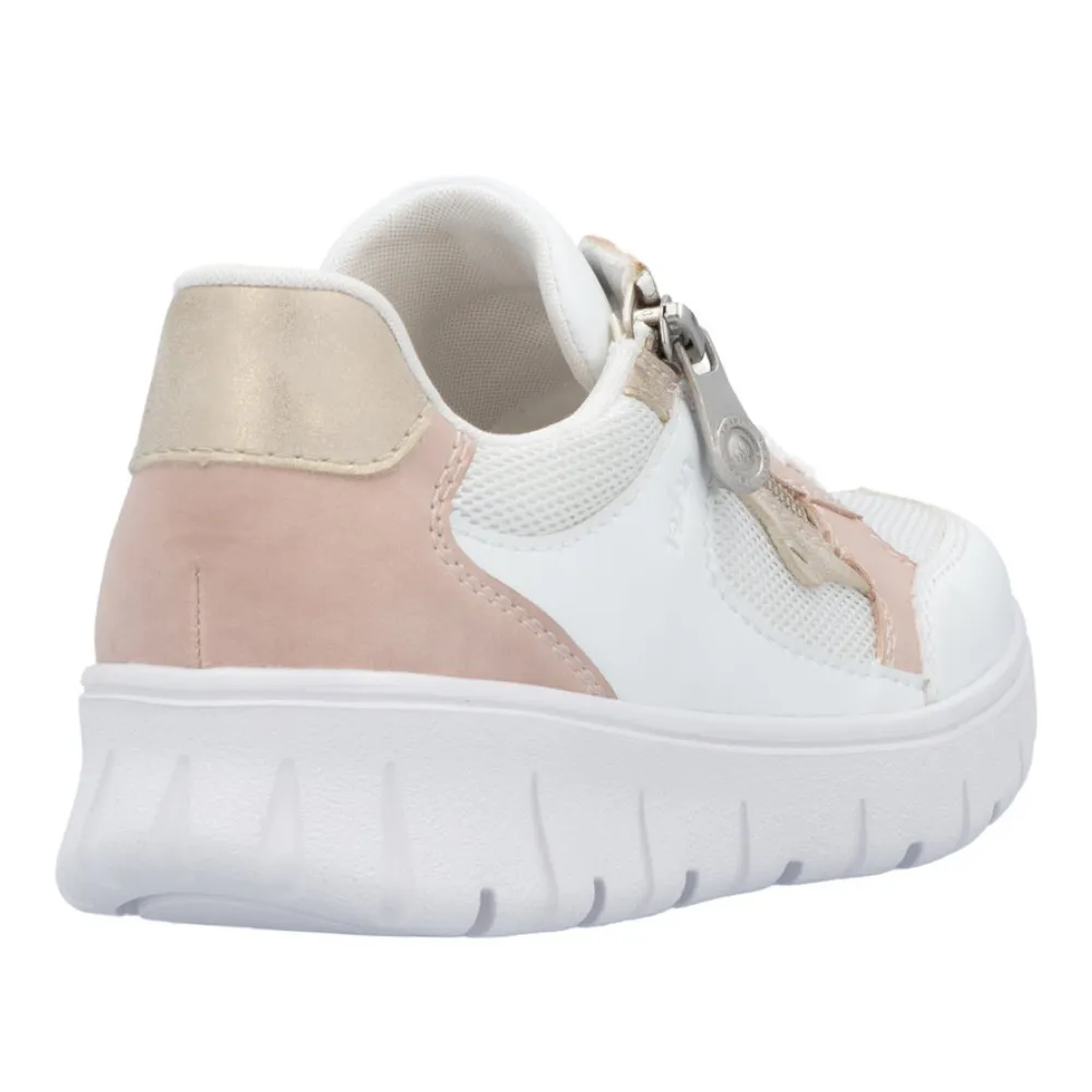 Rieker N1300-90 Womens Extra Wide Fit Lace Up Trainer