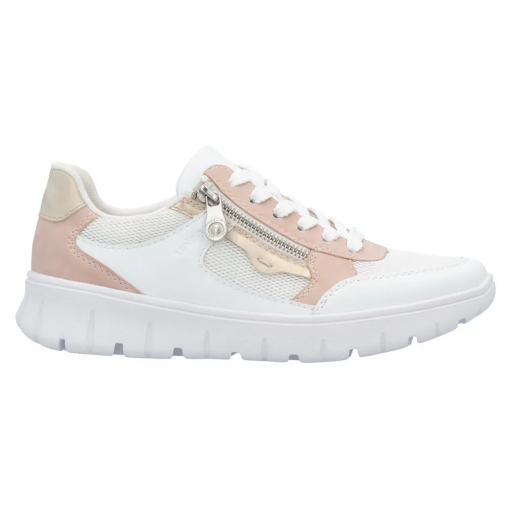 Rieker N1300-90 Womens Extra Wide Fit Lace Up Trainer