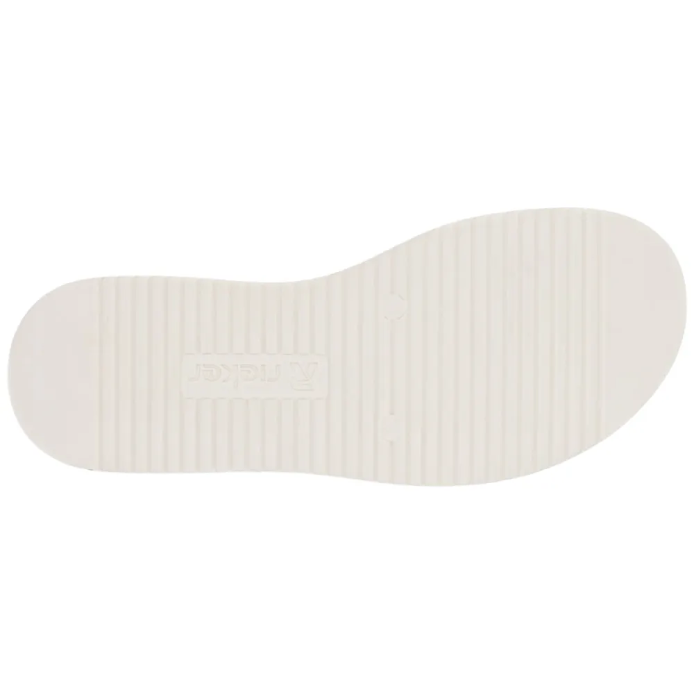 Rieker W0853-24 Womens Leather Touch Fastening Sandal