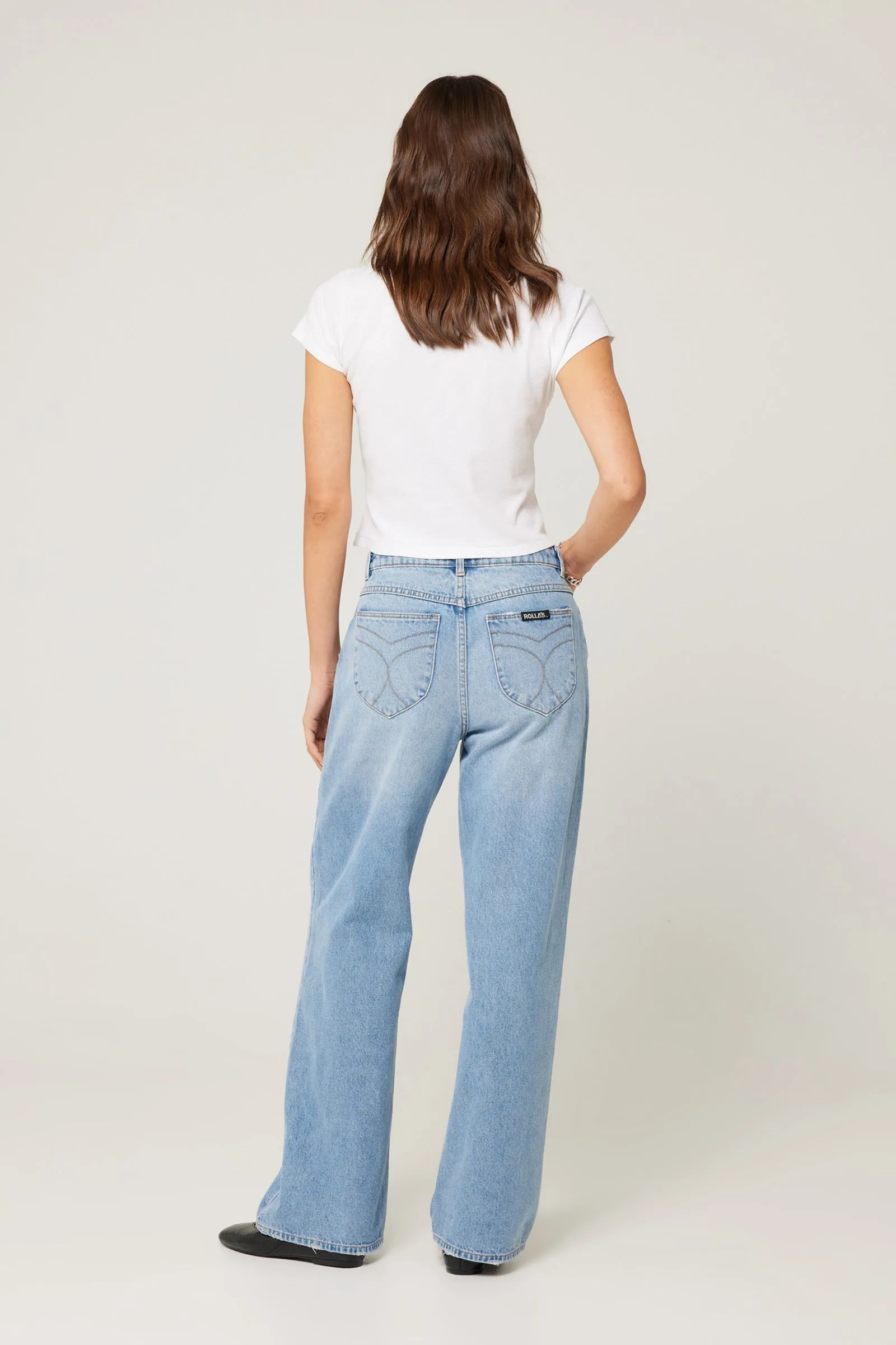 ROLLAS Womens Kate Baggy 90s Blue - Vintage Blue