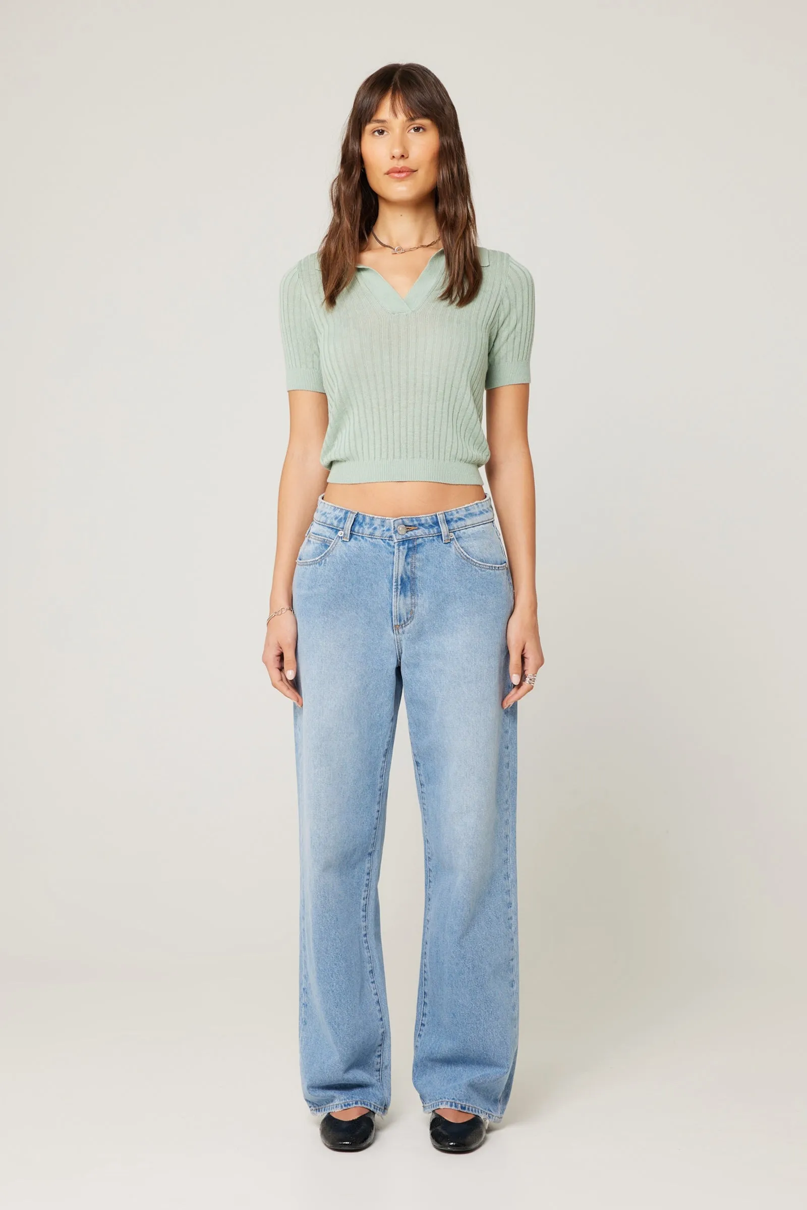 ROLLAS Womens Kate Baggy 90s Blue - Vintage Blue
