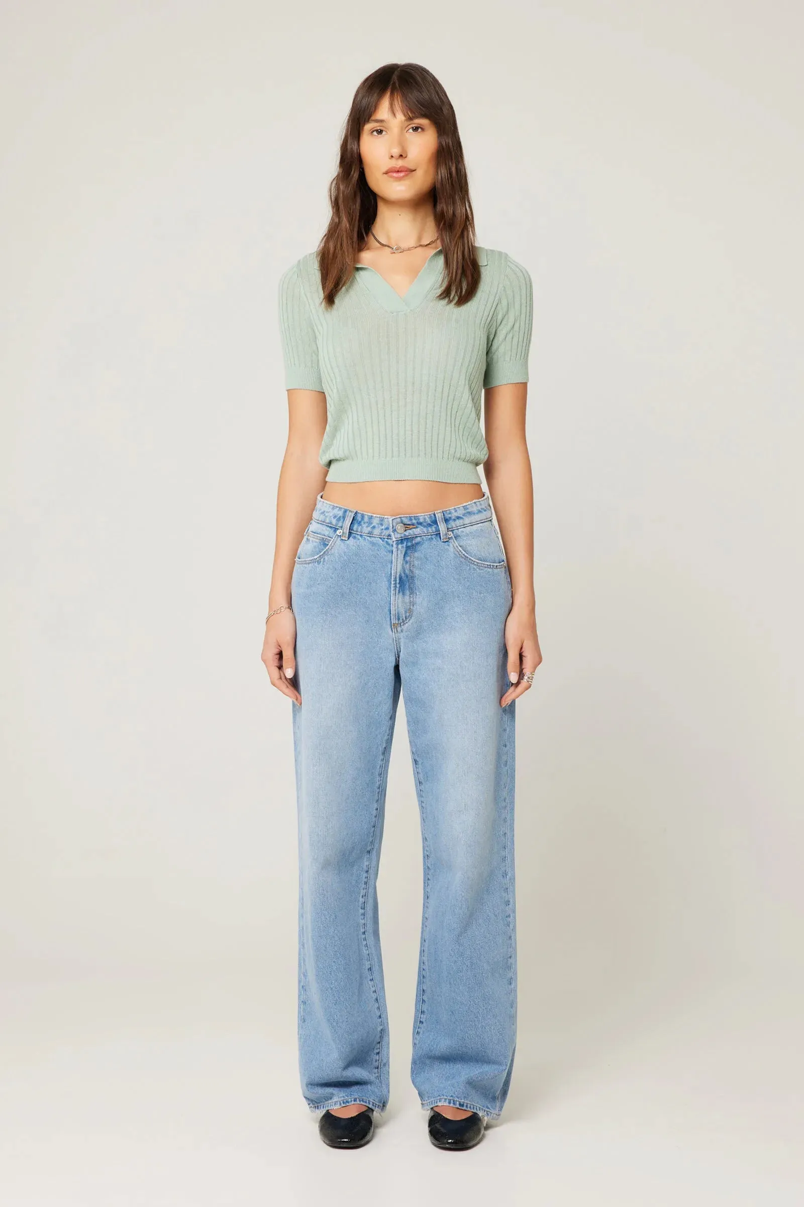 ROLLAS Womens Kate Baggy 90s Blue - Vintage Blue