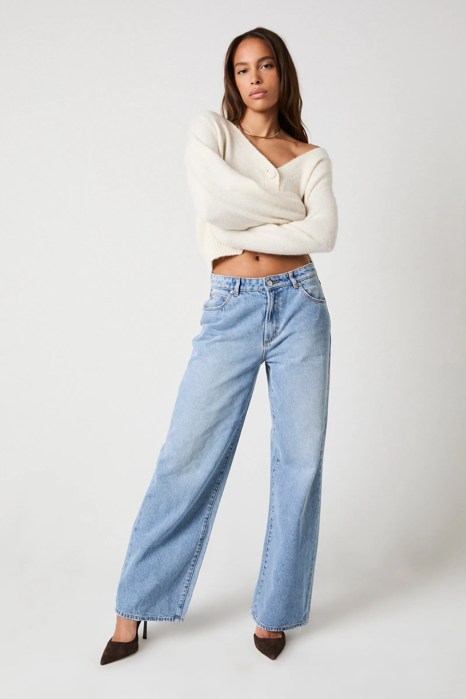 ROLLAS Womens Kate Baggy 90s Blue - Vintage Blue