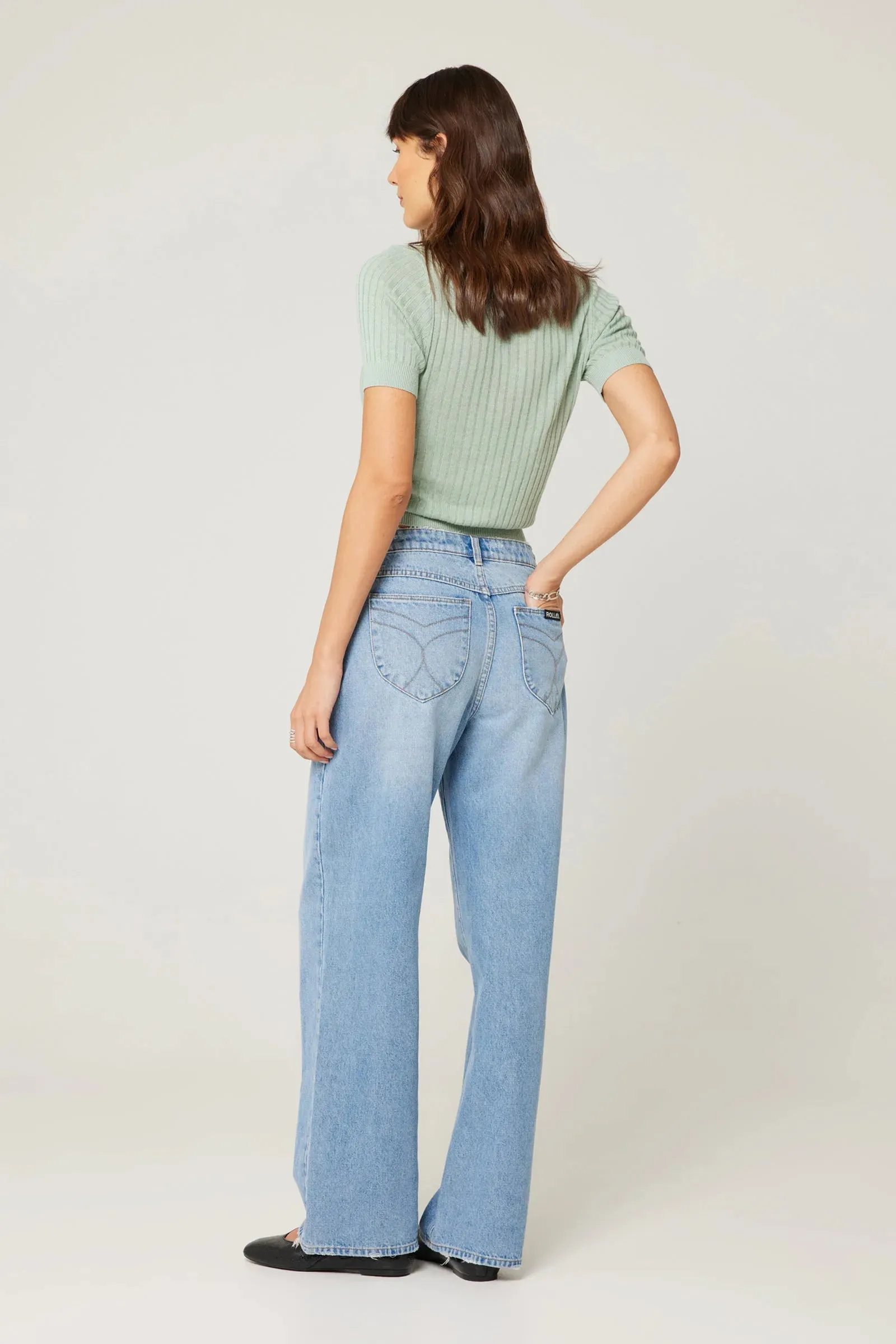 ROLLAS Womens Kate Baggy 90s Blue - Vintage Blue