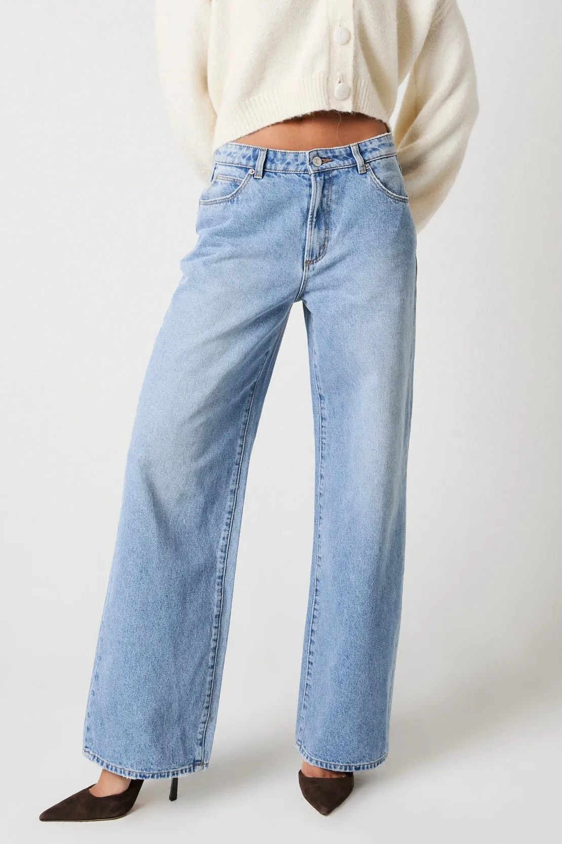 ROLLAS Womens Kate Baggy 90s Blue - Vintage Blue