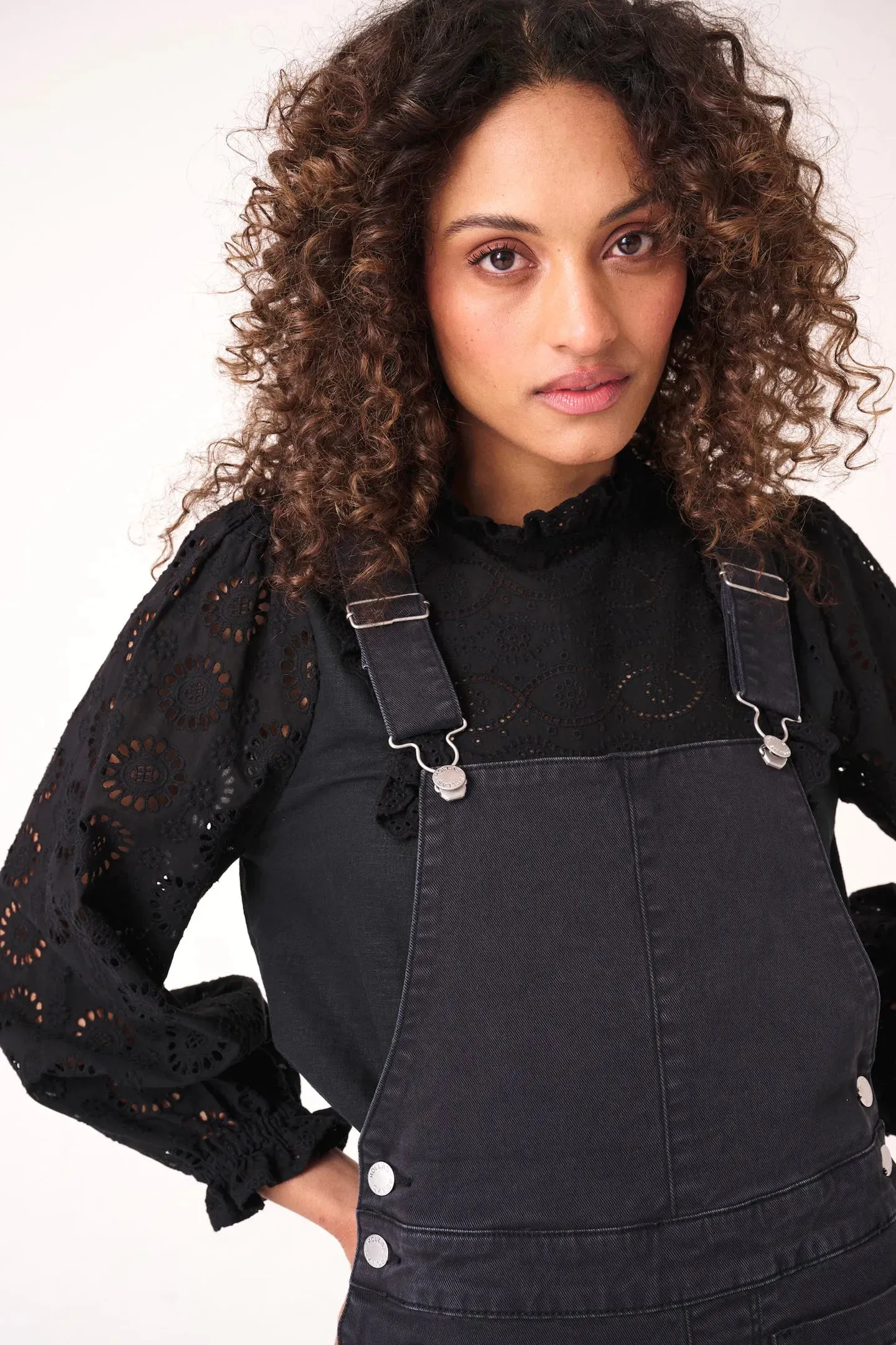 ROLLAS Womens Sailor Overall - Washed Black