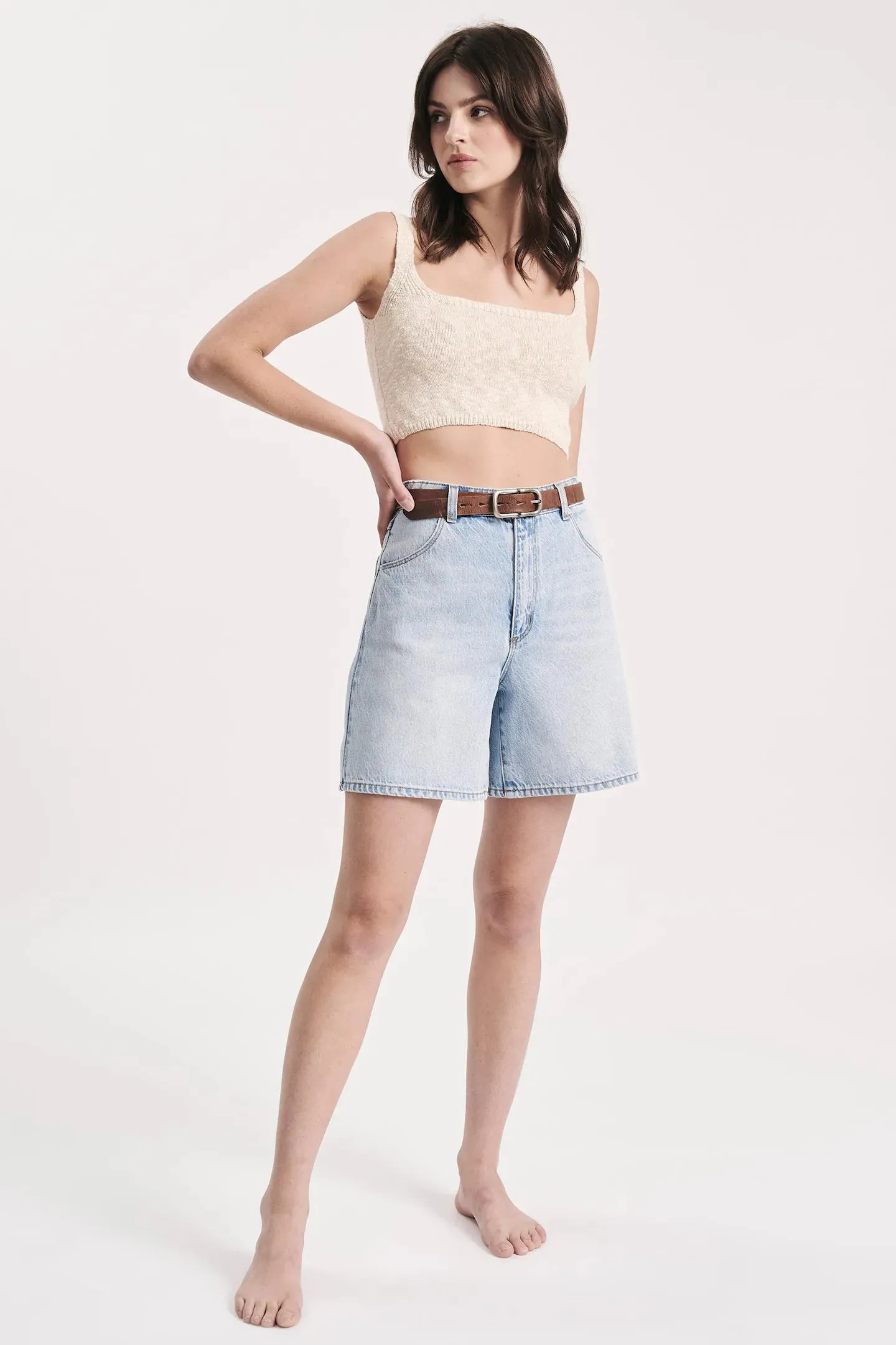 ROLLAS Womens Super Mirage Shorts - Lyocell Blue