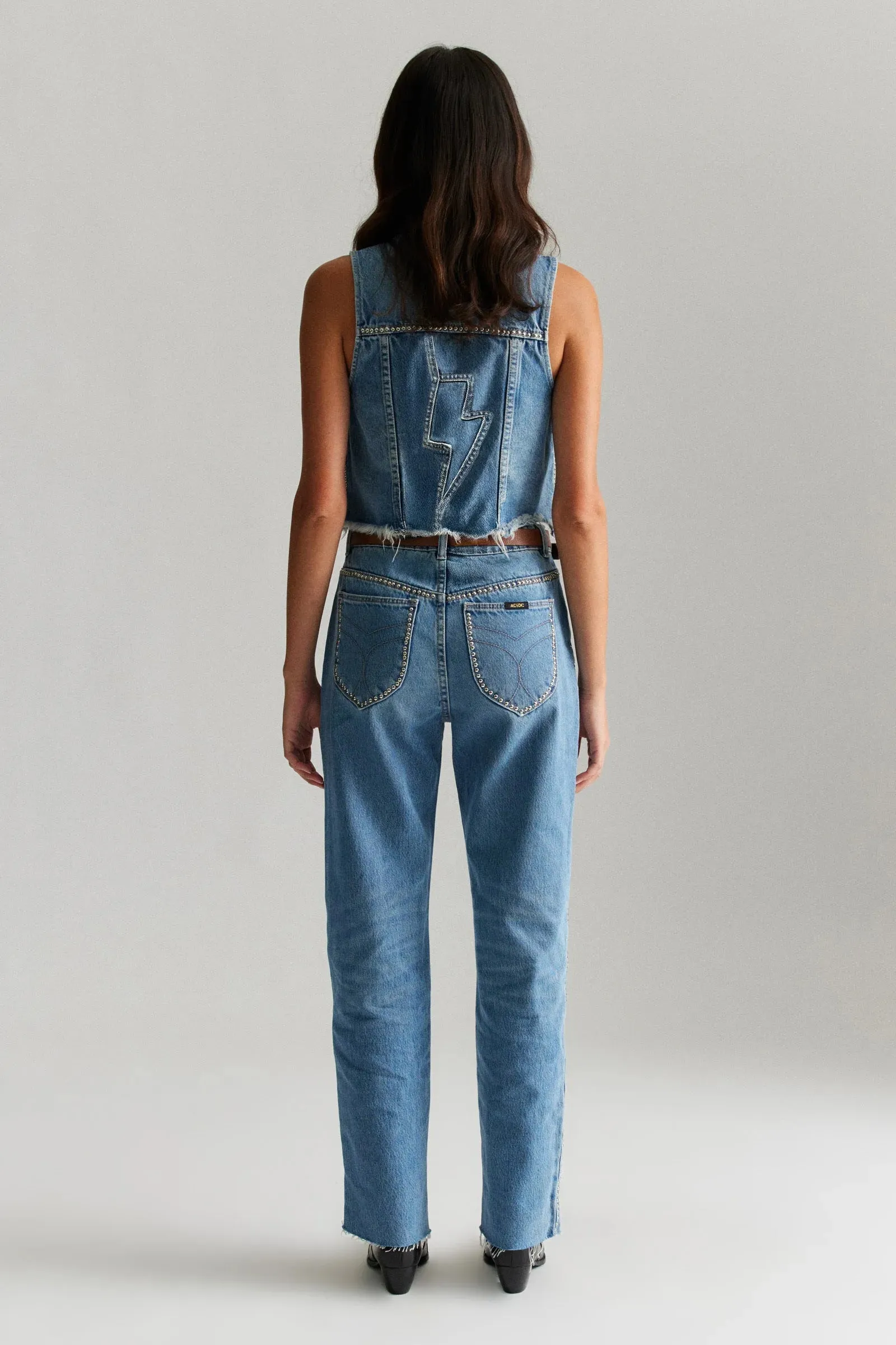 ROLLAS x ACDC Womens Morgan Vest - Stud