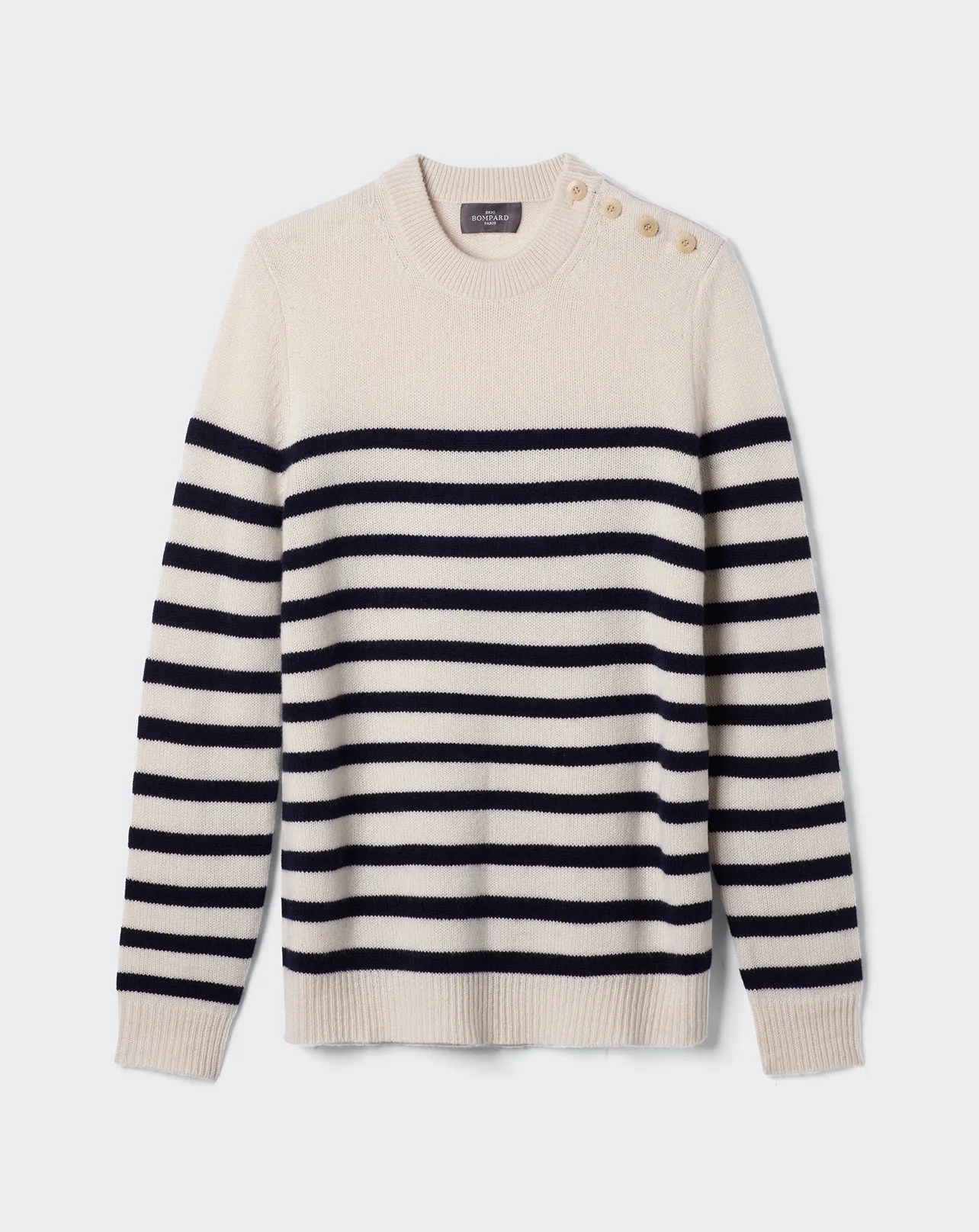 Sailor-style jumper with buttoned shoulder Eric Bompard