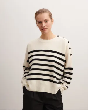Sailor-style round neck pullover Eric Bompard