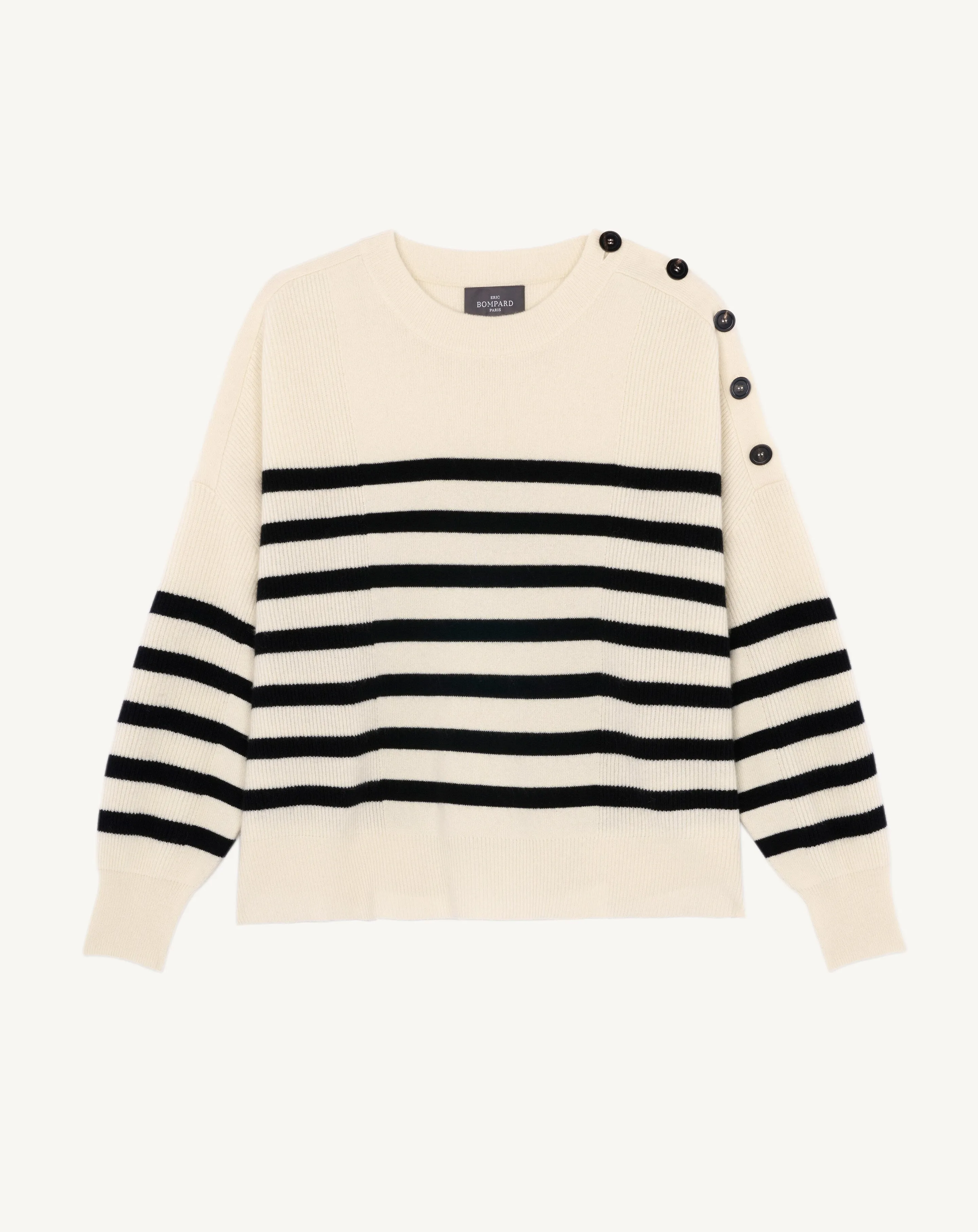 Sailor-style round neck pullover Eric Bompard