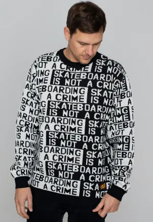 Santa Cruz - Not A Crime Black/White - Pullover