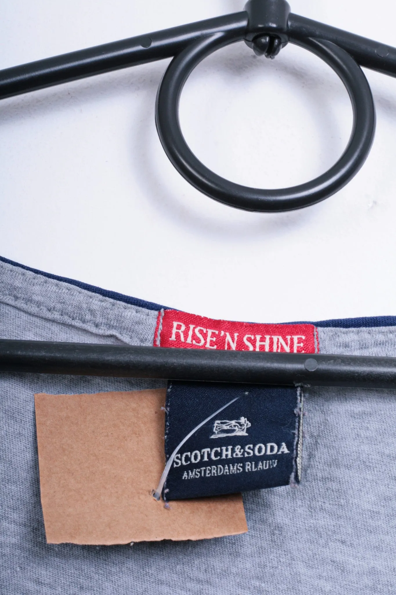 Schotch&Soda Womens S Shirt Rise' N Shine Grey Cotton