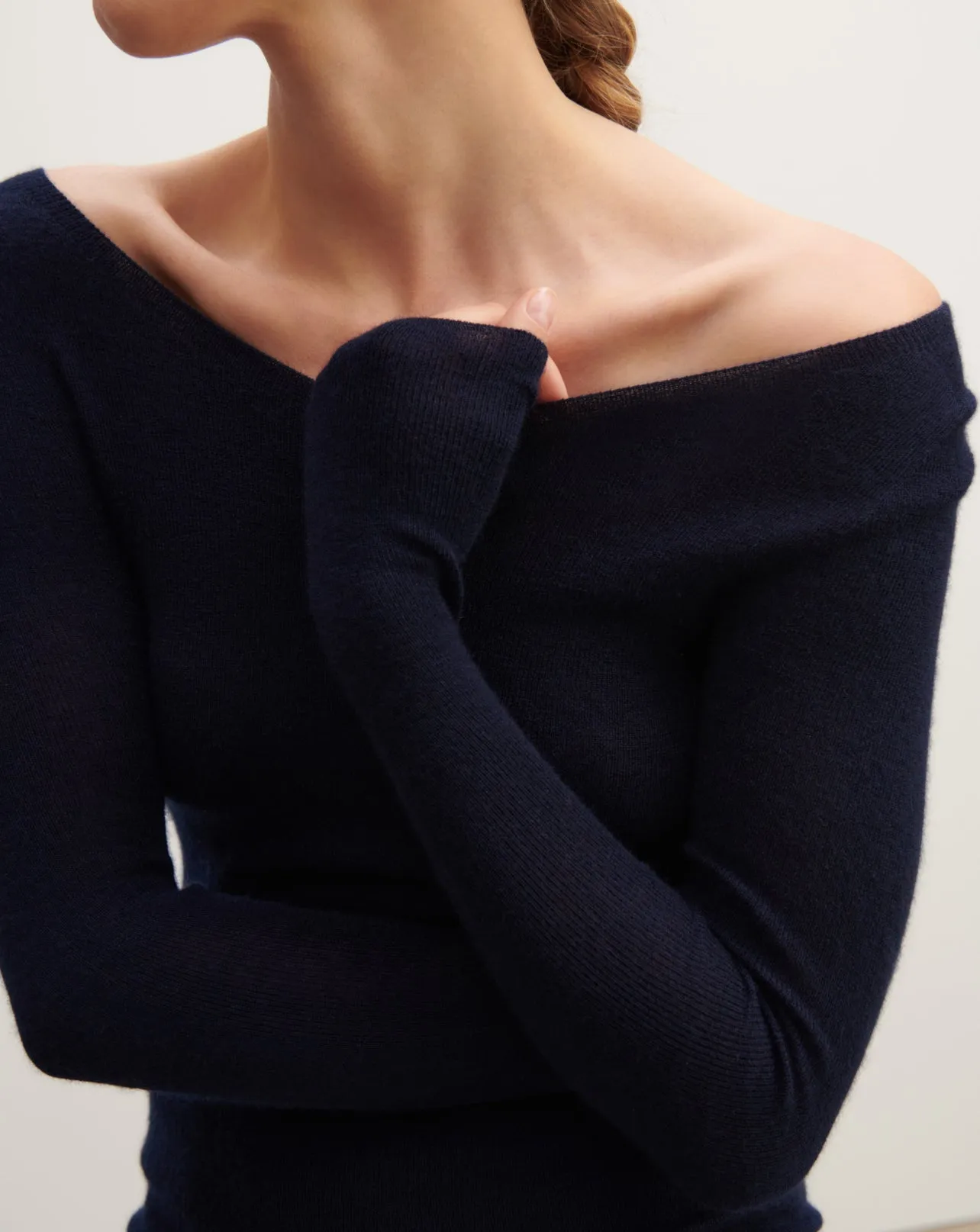 Seamless extrafine roll-neck jumper Eric Bompard