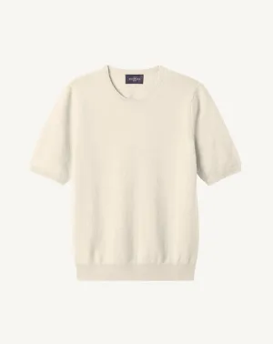 Short-sleeved round neck pullover Eric Bompard