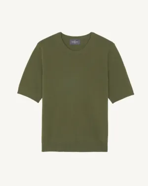 Short-sleeved round neck pullover Eric Bompard