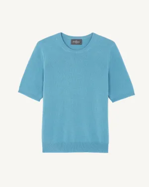 Short-sleeved round neck pullover Eric Bompard