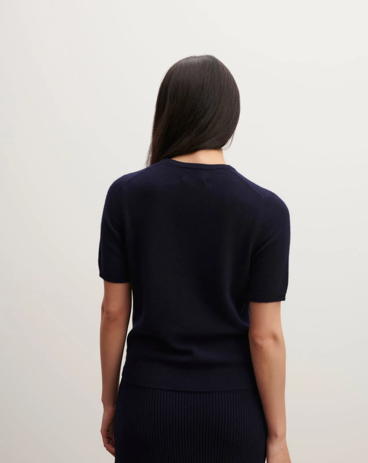 Short-sleeved round neck pullover Eric Bompard