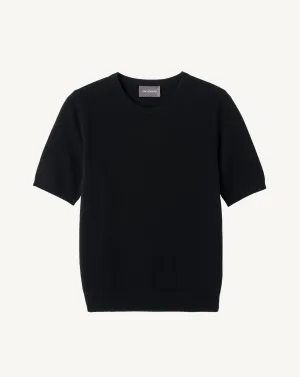 Short-sleeved round neck pullover Eric Bompard