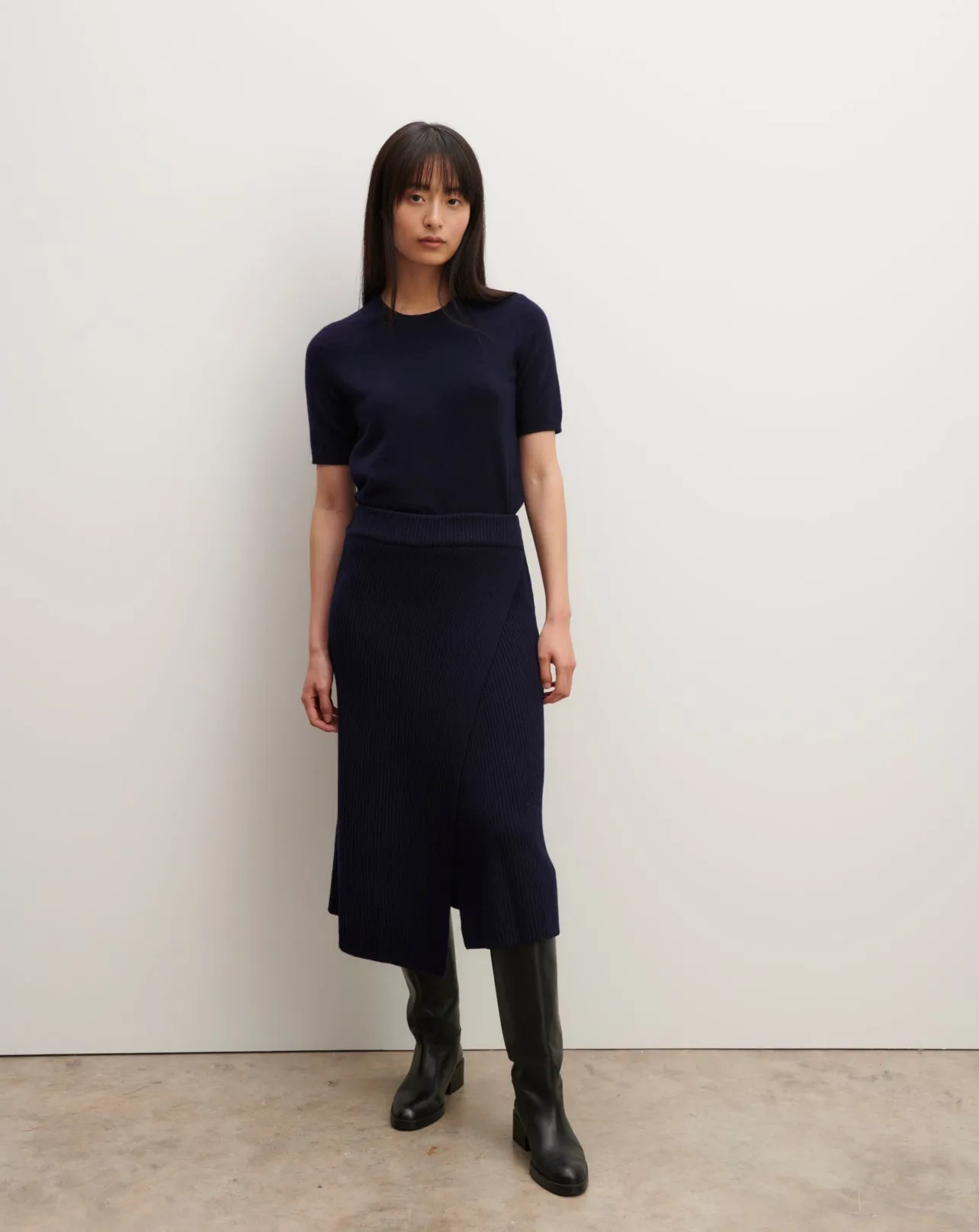 Short-sleeved round neck pullover Eric Bompard