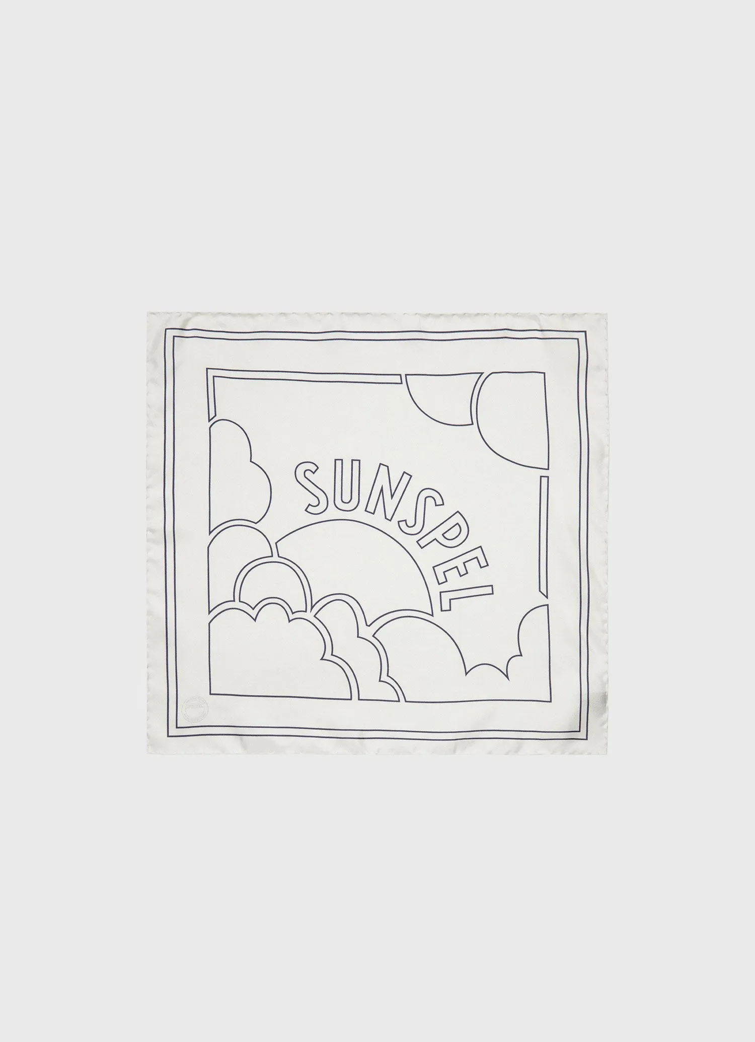 Silk Pocket Square in Ecru Sunspel