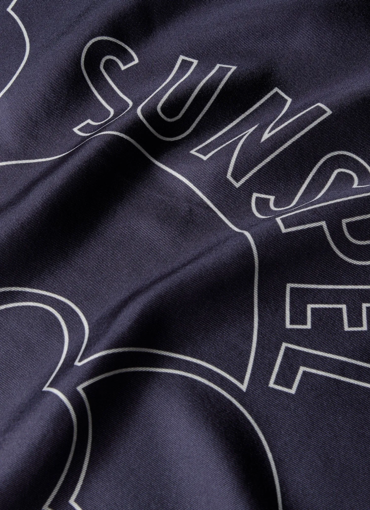 Silk Pocket Square in Navy Sunspel