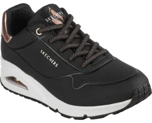 Skechers 155196 Uno Shimmer Away Womens Lace Up Trainer