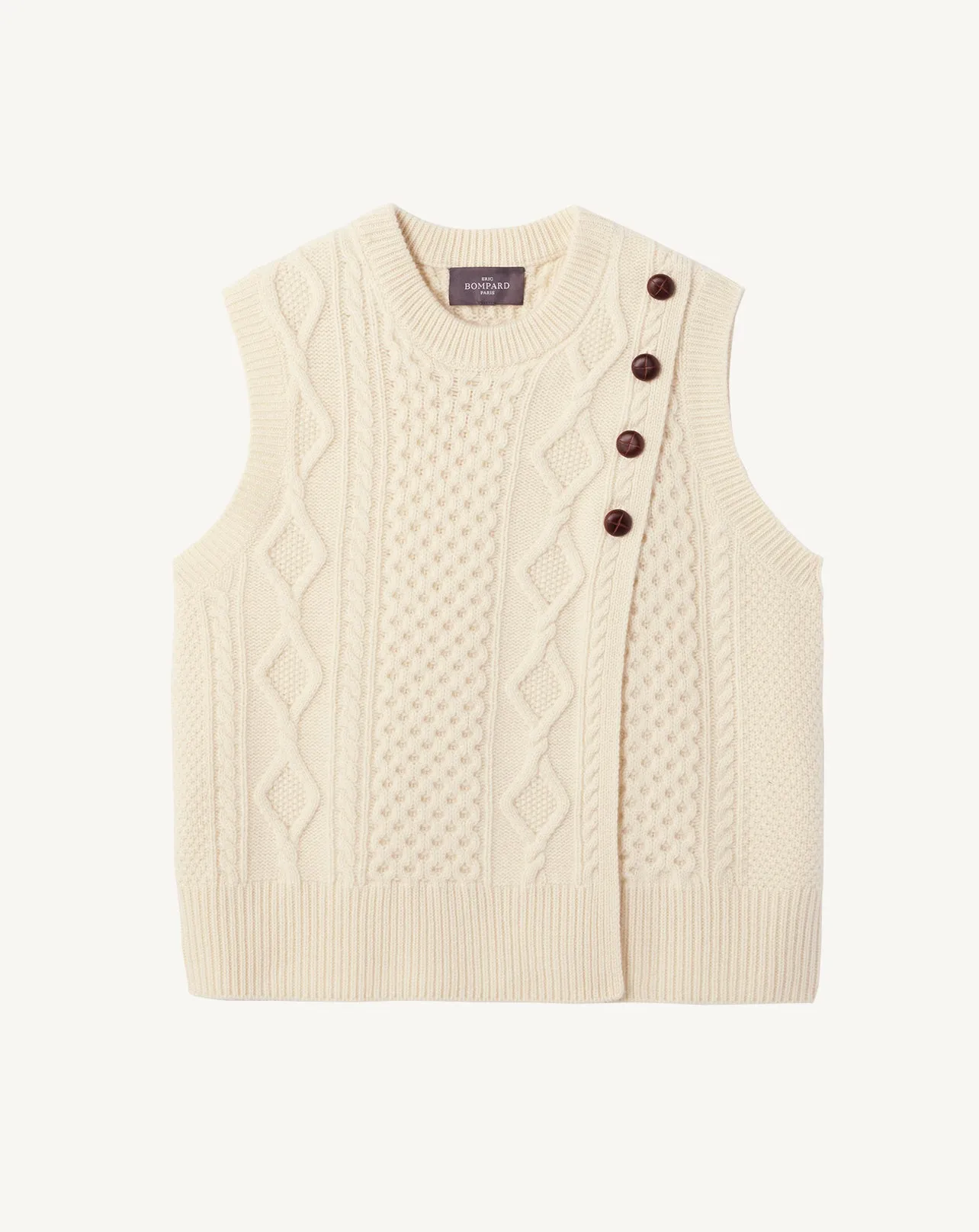 Sleeveless round neck pullover Eric Bompard