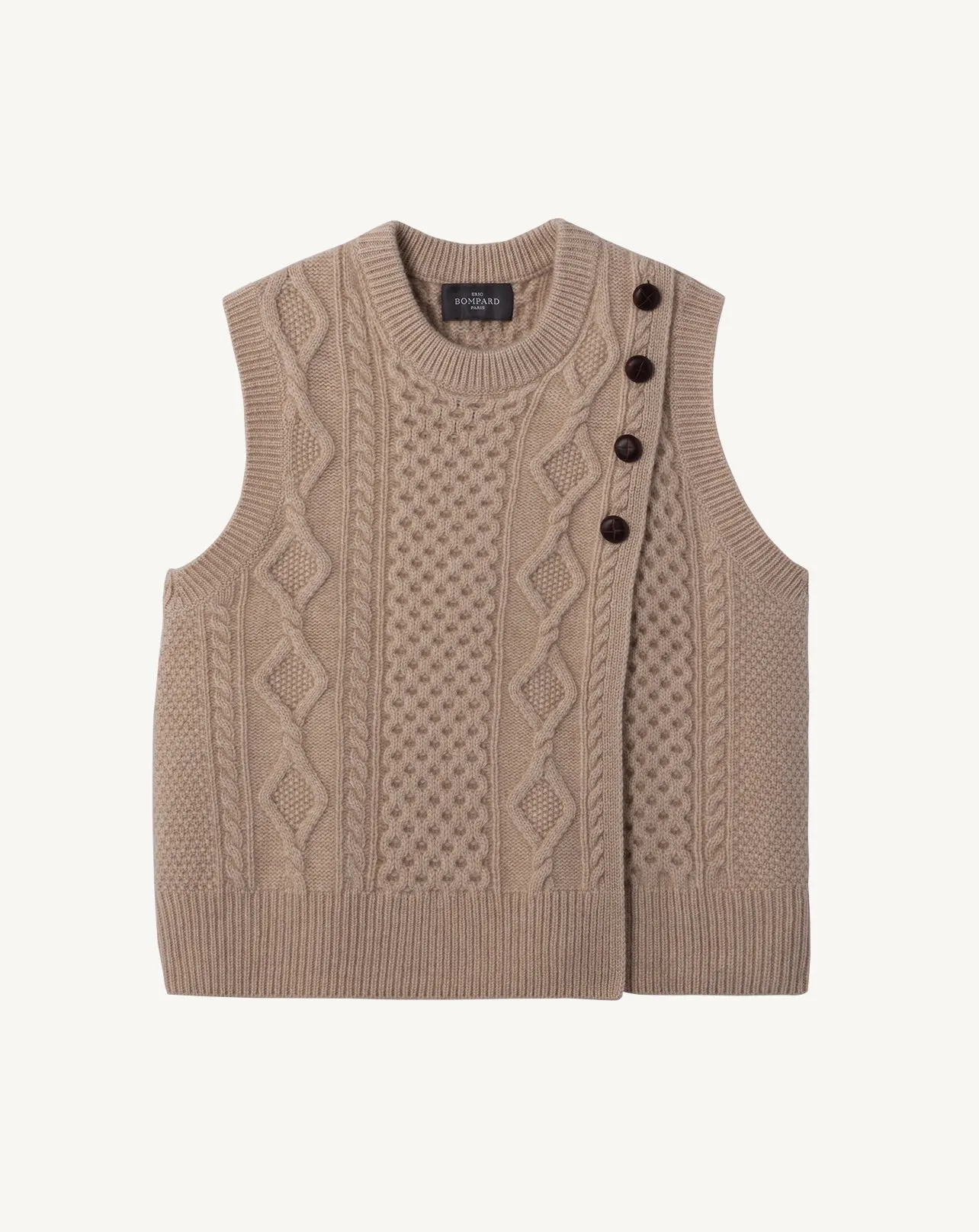 Sleeveless round neck pullover Eric Bompard