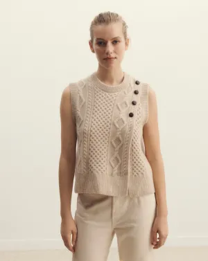 Sleeveless round neck pullover Eric Bompard