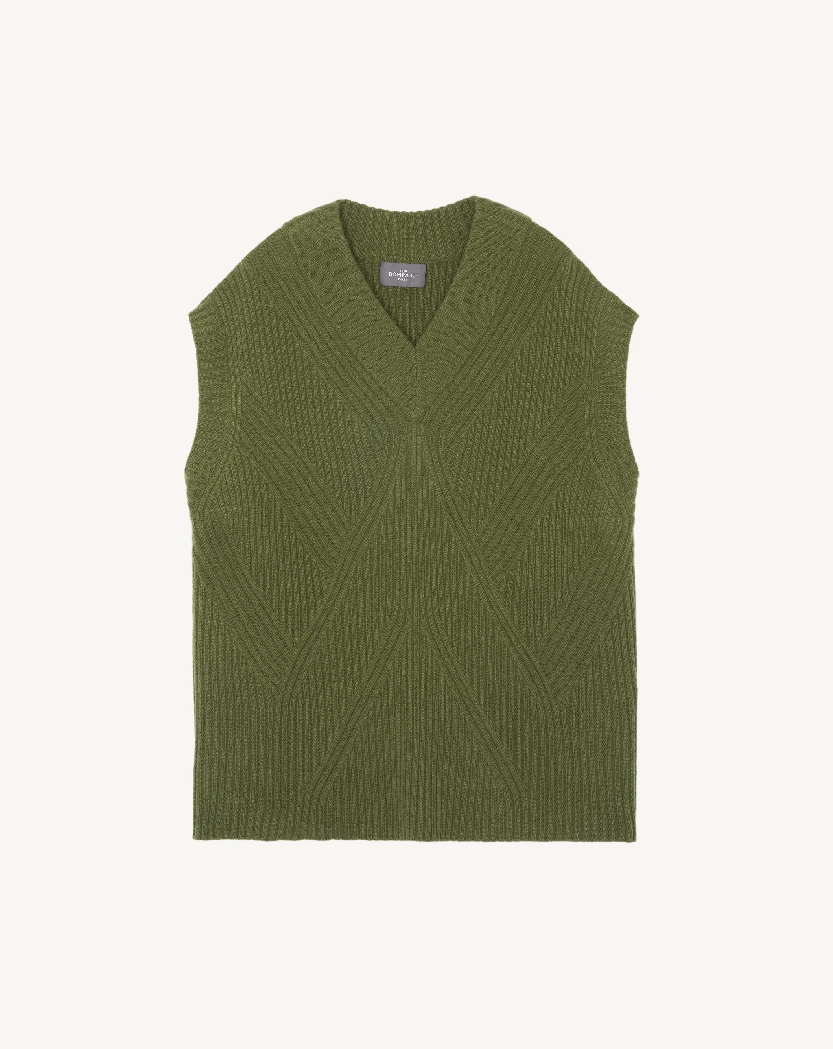 Sleeveless V-neck pullover Eric Bompard