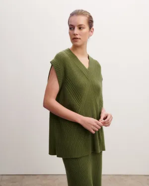 Sleeveless V-neck pullover Eric Bompard