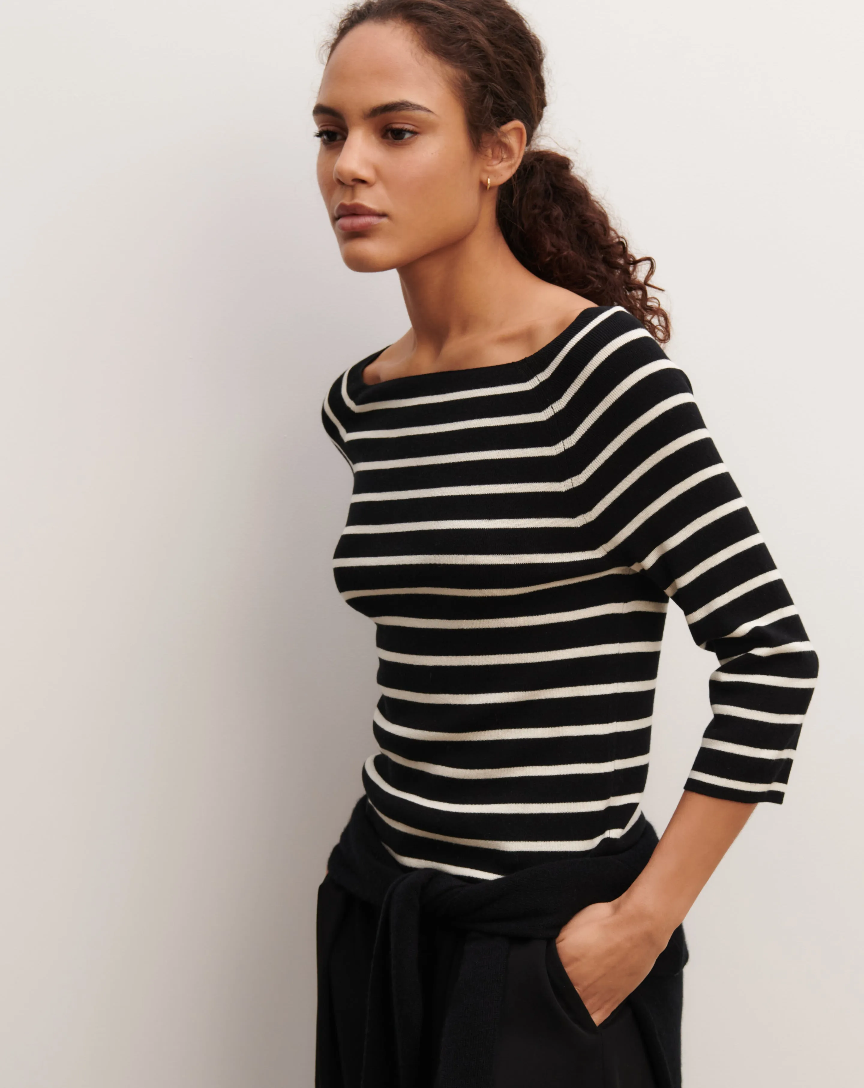 Square neck sailor-style top  Eric Bompard