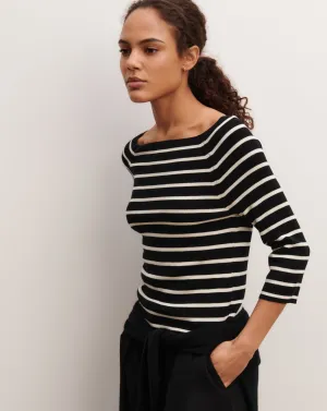 Square neck sailor-style top  Eric Bompard