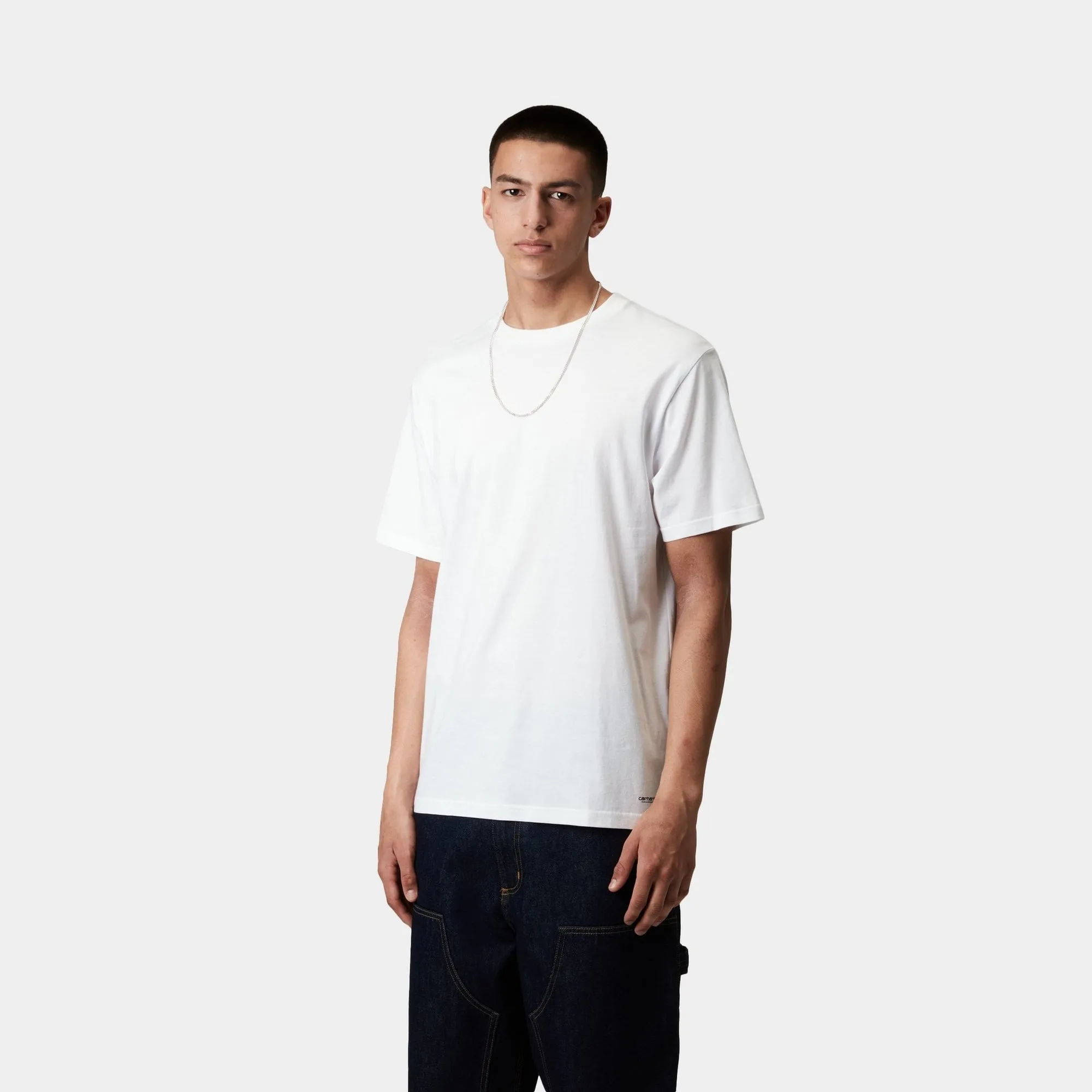 Standard Crew Neck T-Shirt (2 Pack) | White   White Carhartt WIP