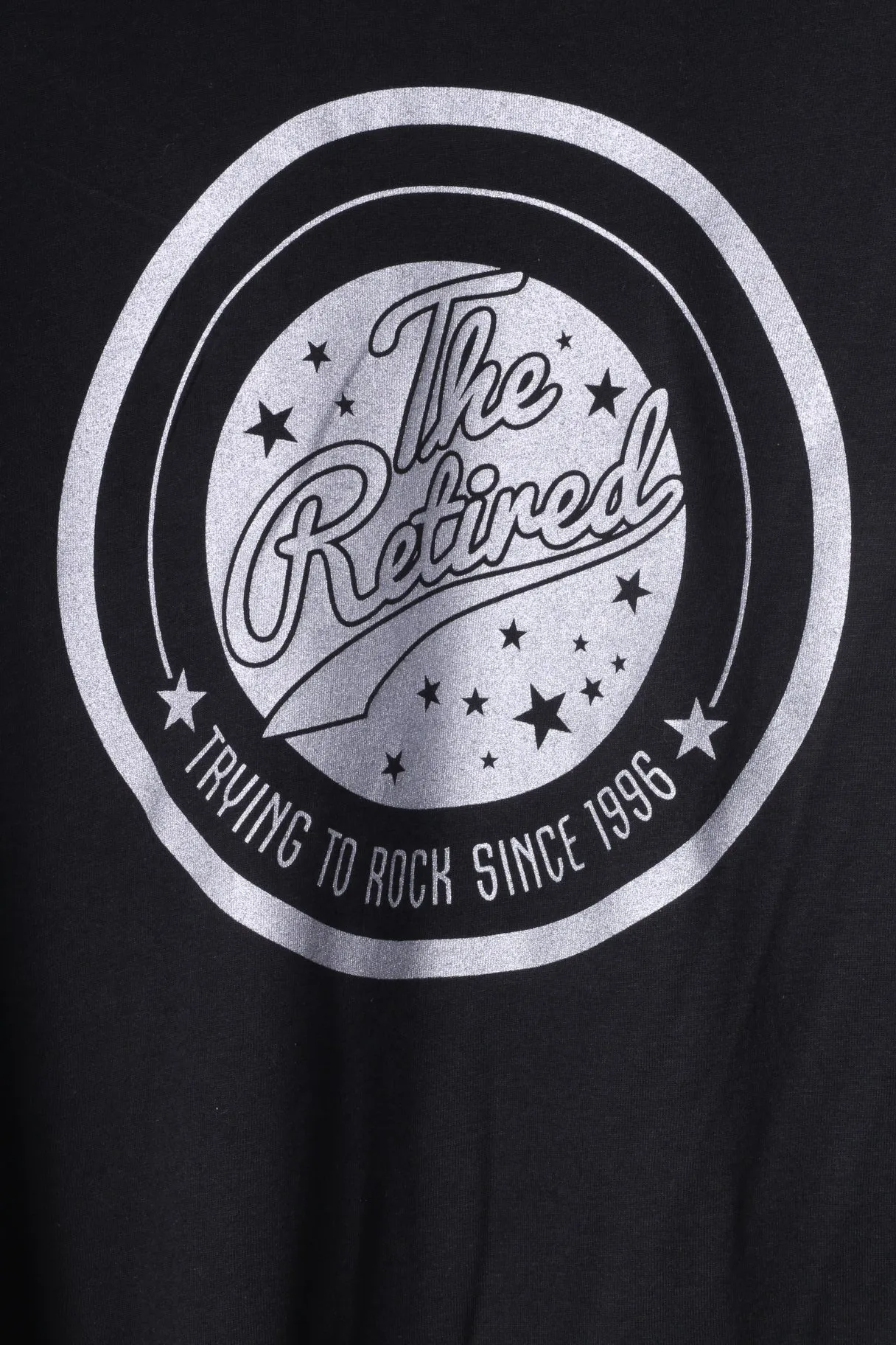 Stella Stanley Womens S T-Shirt Black Organic Cotton The Retired Rock Top