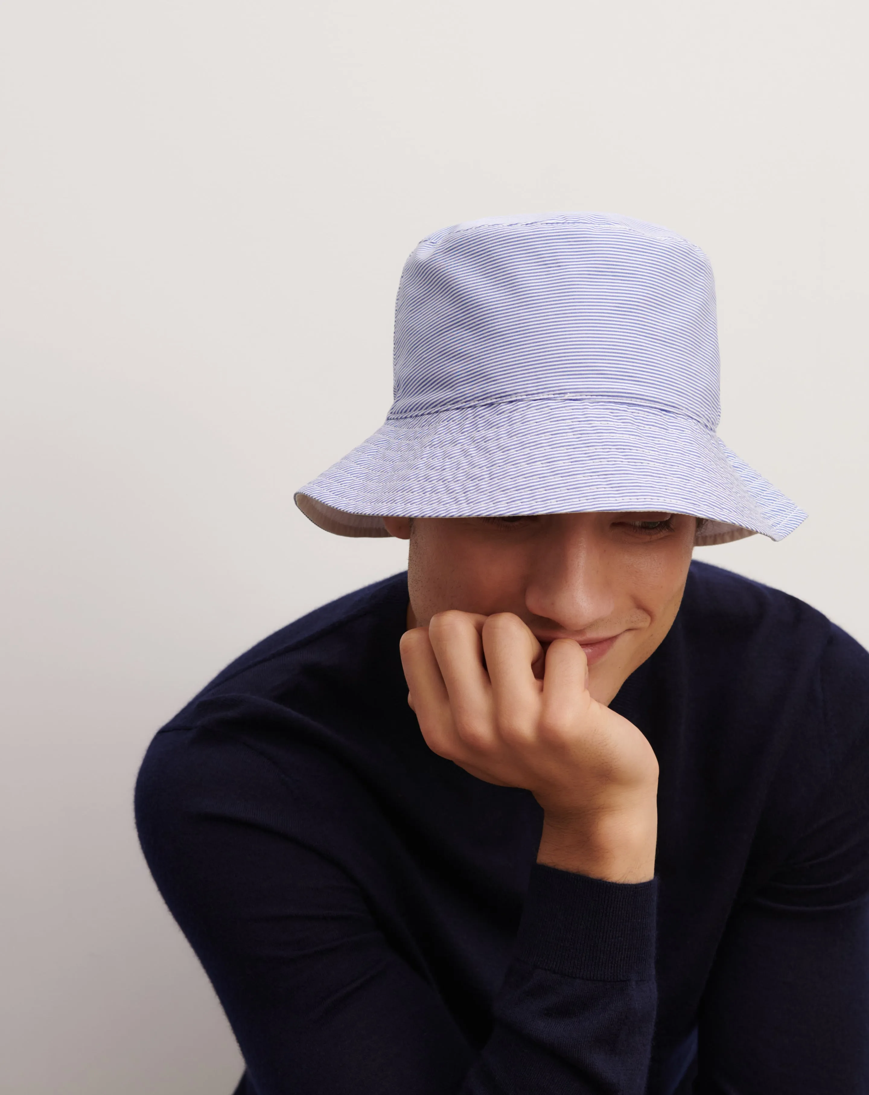 Striped hat Eric Bompard