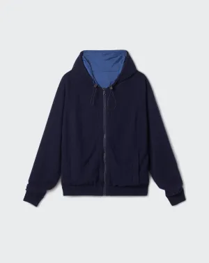 Technical fabric reversible hoodie Eric Bompard